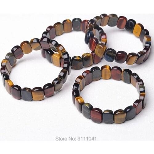 TIGEREYE EYE 10-14MM bracelet 8inch wholesale beads FPPJ