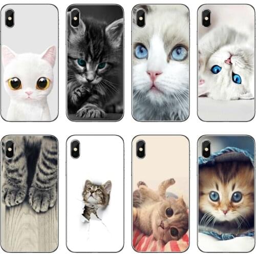 Cute Cat Kitten Animal Accessories Phone Case For Huawei Honor 20 10i 9X 10 Lite 8S 8C 8X 7C 7X 7A 6C Pro 6 6A 6X 5C V10
