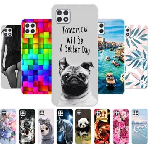 For Samsung A22 Case Back Phone Cover For Samsung Galaxy A22 5G 4G GalaxyA22 Coque Bumper Soft Tpu Silicon Fundas Dropshipping