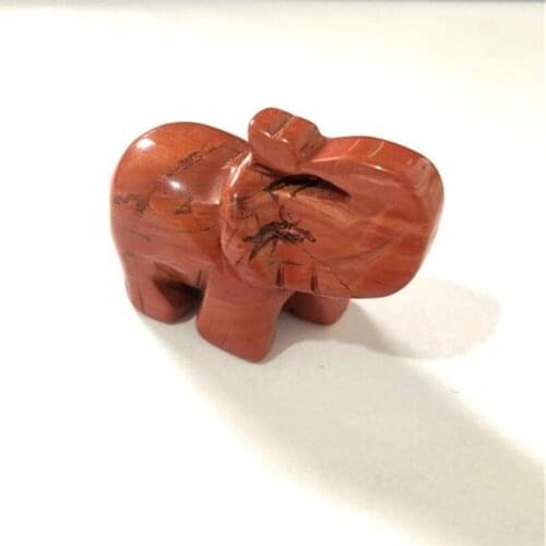 Crystal Elephant Natural Quartz Hand Made Gemstones For Healing Reiki