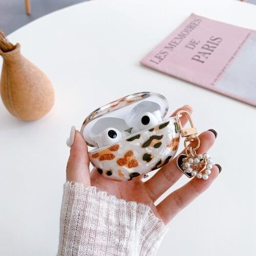 Fashion Leopard Headset Silicon Case for Huawei Freebuds 3 Case cute Conch Shell Earphone Cover for Huawei Freebuds Pro Case