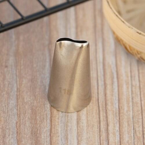 #118 Piping Nozzle Decorating Icing Tip For Creating Flower Rose Petal Shape Baking Pastry Tool Bakeware Piping Head Medium Size