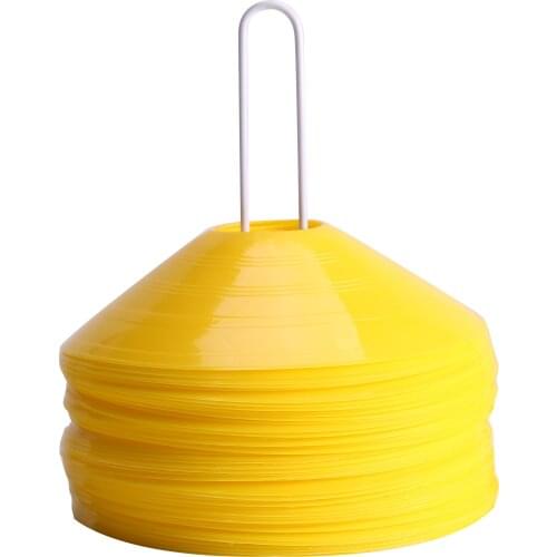 Wholesale high quality pe Sports marker training disc cone football agility training speed cones 50pcs with stand and bag set