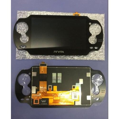 10pcs Black Color Original lcd for ps vita 1000 psvita psv 1000 lcd display with touch screen without Frame