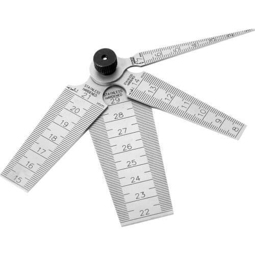 Clearance Ruler Tapered Wedge Feeler Hole Ruler Inner Diameter Ruler Stainless Steel Inner Diameter Measuring