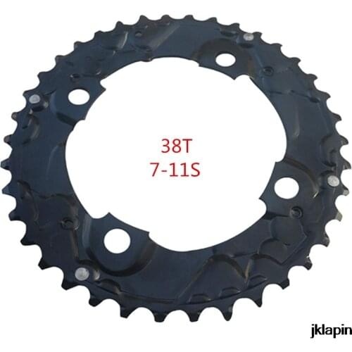 38T for Shimano Bike Crankset Chainwheel MTB Road Bicycle Chain Ring Tooth Disc Plate Double Chainwheel 7-11 Speed