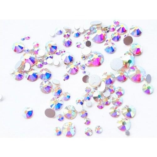 1440pcs Flat bottom glass rhinestones nail nails mobile phone shell wedding shoes stickers drill accessories nail accessories
