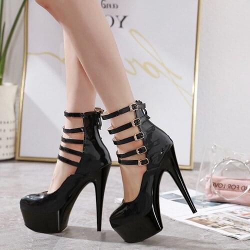 15CM Platform Pumps Pole Dance Shoes Sexy Fetish Party Full Dress Women Gothic Nightclub High Stripper Heels Models Show Mature