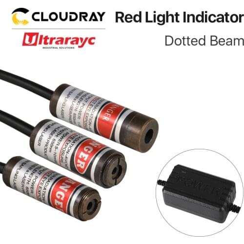 Ultrarayc Line Red Locator 650nm Infrared Adjustable Laser Module Locator 0-5mW & 5-10mW for Fiber Marking or Cutting Machine