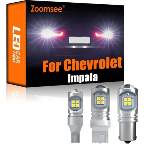 Zoomsee 2Pcs White Reverse LED For Chevrolet Impala 1994-2021 Canbus Exterior No Error Backup Rear Tail Bulb Light Vehicle Kit