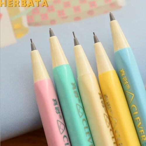 1 pc/lot 0.5mm Cute Kawaii Plastic Drawing Mechanical Pencil Moustache Automatic Korean Pens School Supplies Free shipping