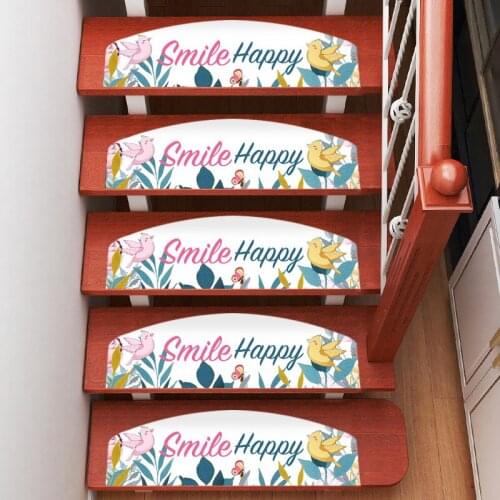 13 pieces of stair stepping mats glue-free self-adhesive household floor mats non-slip carpet pvc floor mats