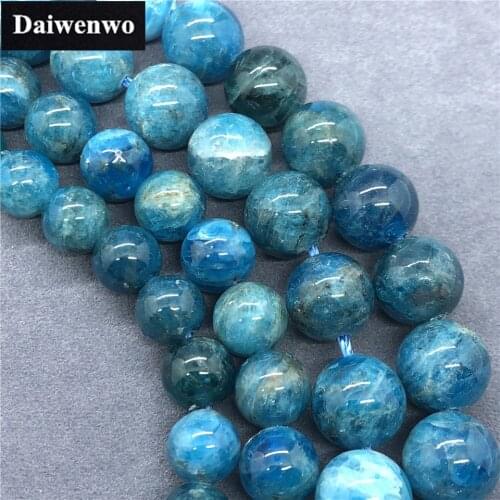 2A Apatite Beads 6-12mm Round Natural Loose Stone Diy for Bracelet Wholesale