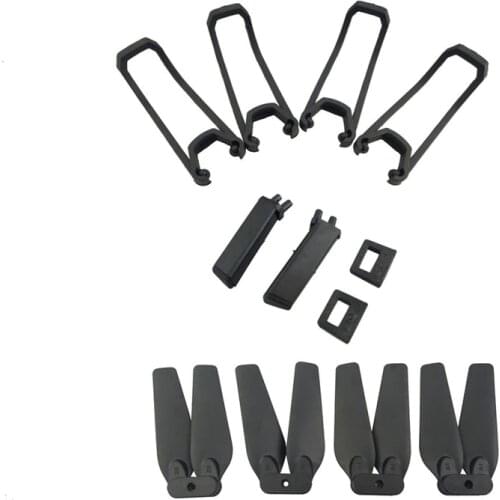 4PCS Propeller + 4PCS Propeller Guard + 4PCS Landing Gear Combo for E58 E58 S168 JY019 FPV Quadcopter Replacement DIY Parts