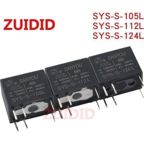 5PCS Relay SYS-S-124LHFD23-024-1ZS G5V-1-24VDC 6pins 24VDC