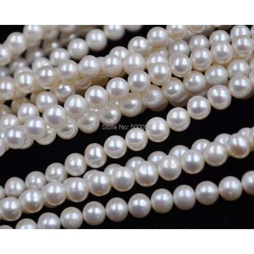 AA+ LOTS 3 Strands 6-7mm fresh water cultured pearl strings