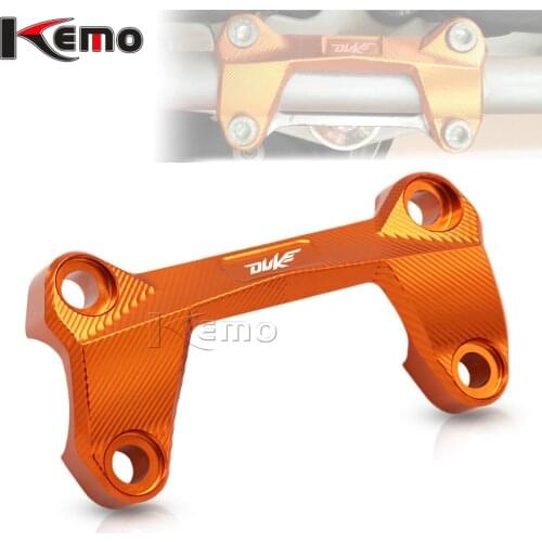 For DUKE200 DUKE390 DUKE125 DUKE 125 200 390 All Years Motorcycle CNC Aluminum Handlebar Risers Top Cover Clamp