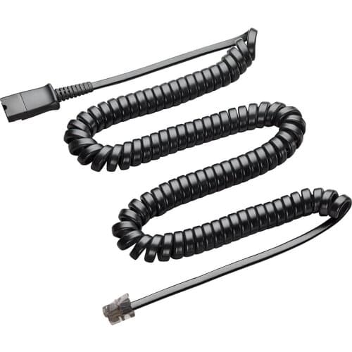 RJ9 plug QD cord adapter Quick Disconnect cable for call center headset telephone Headphone RJ9 plug headset adapter