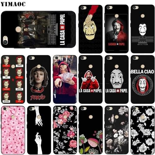 Money Heist Case for Xiaomi Redmi MI Note MAX 3 6a 7 6 8 9 10 GO SE A1 A2 A3 Lite 8A F1 Pro