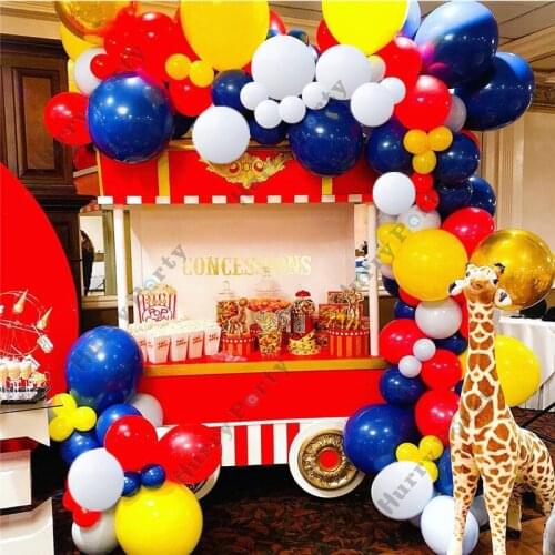 Baby Shower 1st Birthday Anniversary Party Decoration Balloons Garland Red Yellow Latex Balloon Kit for Wedding Decor