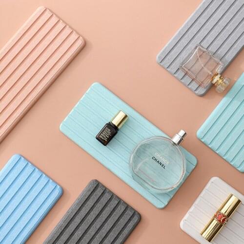 Diatomite absorbent pad Japanese bathroom toiletries diatomite drain pad bathroom storage