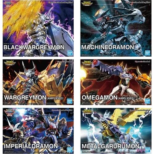 Bandai Spirits Figure Rise Standard Amplified Dukemon Wargreymon Metal Garurumon black ver Omegamon Digimon Assembly model Toy