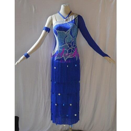 KAKA-NL1507,Women Dance Wear,Fringe Latin Dress,Salsa Dress Tango Samba Rumba Chacha Dress,women dance dress