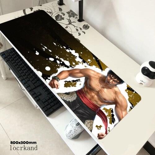 Tekken mousepad gamer Natural Rubber 800x300x2mm gaming mouse pad notebook accessories wrist rest laptop padmouse ergonomic mat