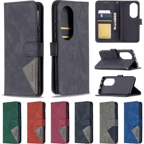P50 Pro 2021 Flip Leather Wallet Case for Huawei P50 Luxury Magnetic Card Slot Book Cover for Huawei P50 P 50 Pro Stand Case
