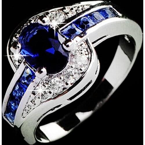 Fashion Simple Womens Luxury Rhinestone Inlaid Engagement Knuckle Ring Fashion For Female Party Wedding Birthday Jewelry Gift