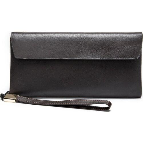 MVA Brand Genuine Leather Long Purse Clutch Bag Two Fold Women Wallets Leather Fashion Coin Money Wallet Card Holder