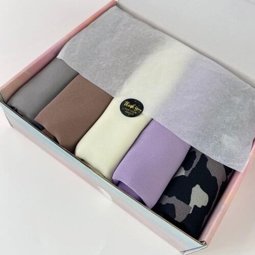 NEW WOMEN GIFTS BOX HIJABS HIAJBS SET CHIFFON SHAWLS
