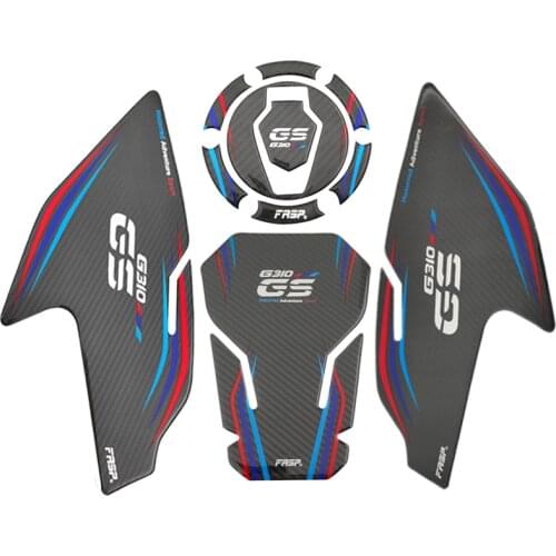 5D Carbon Fiber Motorcycle Stickers Tank Pad Protector Racing Decals Accessories For Bmw g310gs g310 Gs Gs310 2018 2019