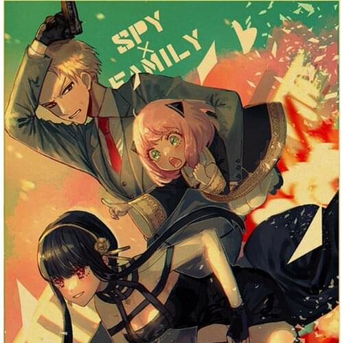 Animation Spy Play House Retro Poster Canvas Painting Wall Art Nordic Posters and Prints Wall Pictures for Living Room Decor