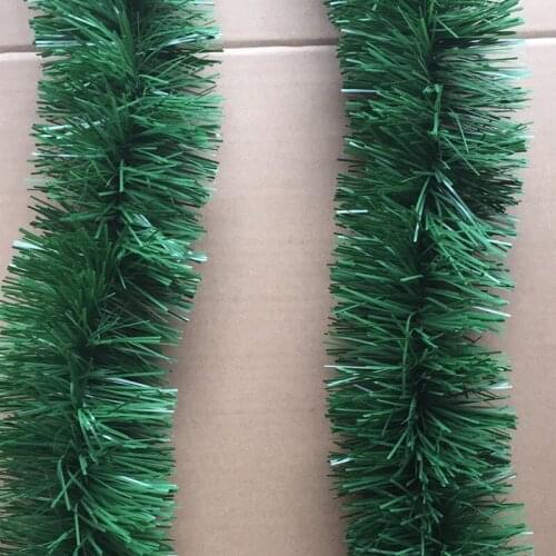 New 2M Army Green happy Birthday scene layout Bar decoration Tops Birthday party Ribbon Garland Christmas Tree Ornaments Tinsel