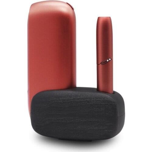 New Black Wooden Pattern Plastic Charger for IQOS 3 Car Chargers for IQOS 3.0 Desk Stand Charging Type-c Design