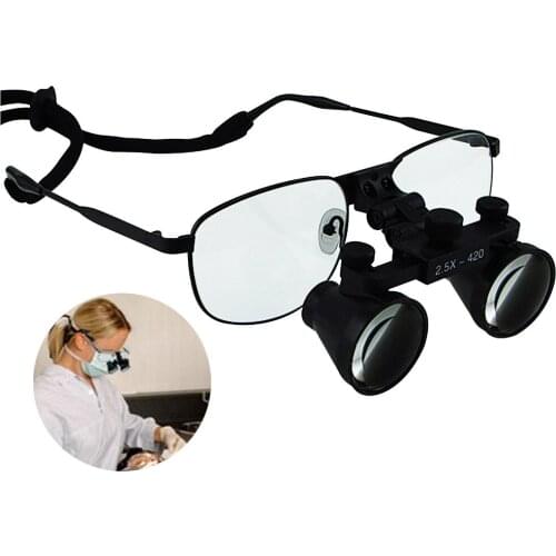 Nickel Alloy Frame 2.5x 3.5x 4.0x 6.0x Magnification Power Dental Loupes Galilean Keplerian Style Binocular Dentistry Surgical