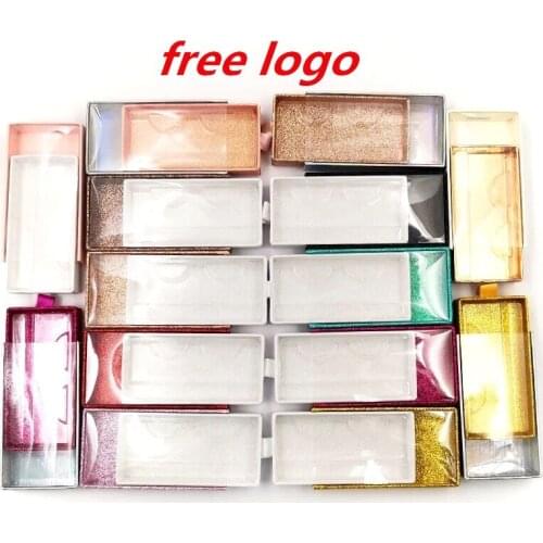 Wholesale Eyelash Package Glitter Holographic Laser Boxes Vendor Empty Packaging Bulk Customized Logo Rectangle 25mm Lashes Box