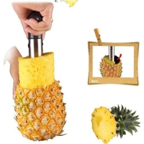 En acier inoxydable outil simple Cuisine fruits Ananas Slicer Peeler Cutter