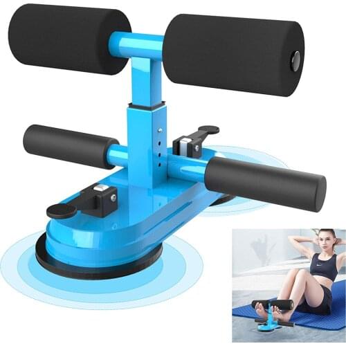 Portable Adjustable Sit Up Bar Assistant Device w/ 2 Strong Suction Cups & Foot Holder,Household Fitness Abs Master