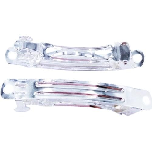 Silver Plated 200pcs 50mm 60mm 70mm 80mm Metal Barrette Hair Clips Blank Settings Findings for Jewelry Making HBF16