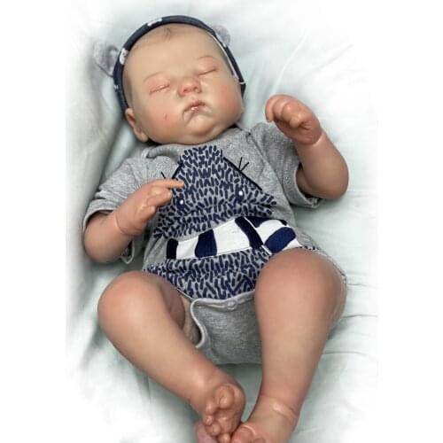 Adolly 20 Inch Realistic Reborn Baby Doll Soft Weighted Simulation Silicone Vinyl Newborn Lifelike Boy Girl Toy ad20c006c
