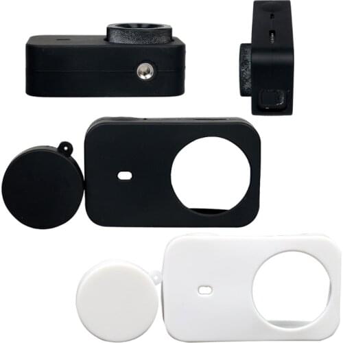 Silicon Soft Case With Protective Lens Cover Cap for xiaomi Mijia Camera 4K T84D