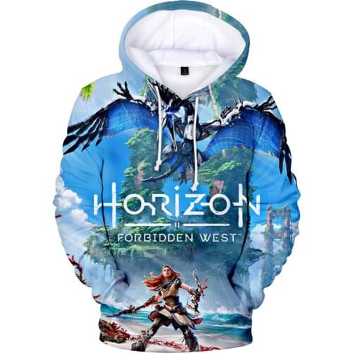 3D Print Horizon Zero Dawn boy/girls Hoodies anime Sweatshirts Autumn Winter Tops kids Oversized hoodie Fashion Design