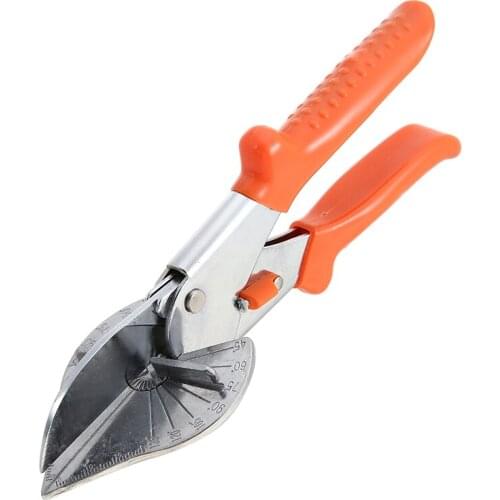Angle Scissors Adjustable 45-135 Degree Angle Shears Miter Cutter Hand Shear Multifunctional PVC PE Plastic Pipe Scissors Tool