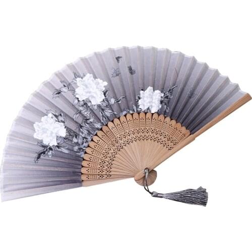 Vintage Hand Fans Wedding Chinese Style Fans for Personalized Wedding Foldable Dance Bamboo Fans Party Favors Personalized