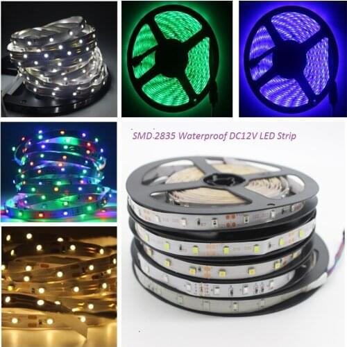 Waterproof DC12V 2835 RGB RGBW WW LED Strip Light flexible Strip Light 60Leds/m Led Tape Home Decor Lamp Car Lamp Decoration