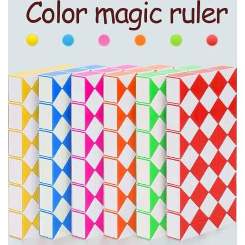 Steam Magic Ruler Creative Deformation Puzzle Toys Magic Cube With Tutorial Kindergarten Gift