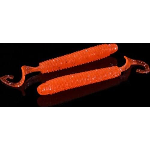 WALK FISH Single Tail Soft Bait 60mm 80mm 100mm Worm Grubs Silicone Fishing Lure isca artificial Bass Fishing Tackle Pesca