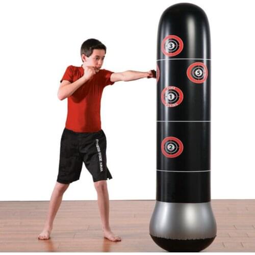 160cm Physical training Vertical Tumbler Fitness boxing Inflatable sandbag